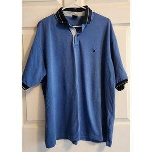 Brooksfield Polo Shirt Men 3XL Purple/Blue Short Sleeve Polo